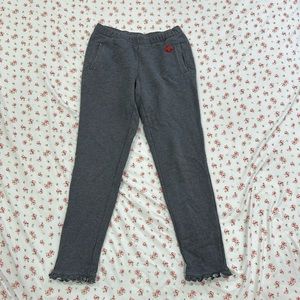 Gucci Kids Grey Sweat Pants with Embroidered Bee Detail Size 12
